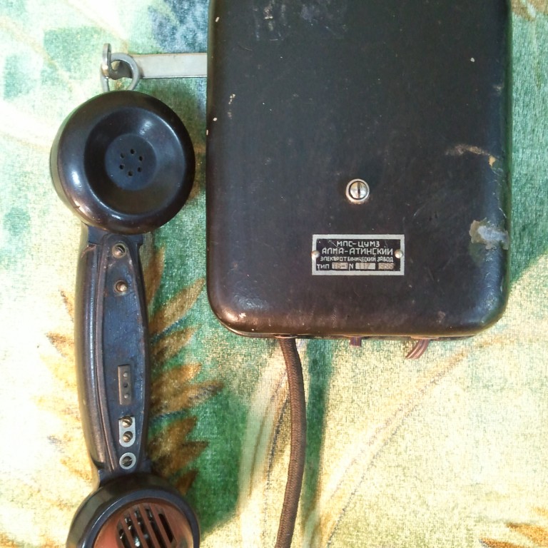 Настенный телефон ТБ-1. 1956гг. Алма-Атинский э.з